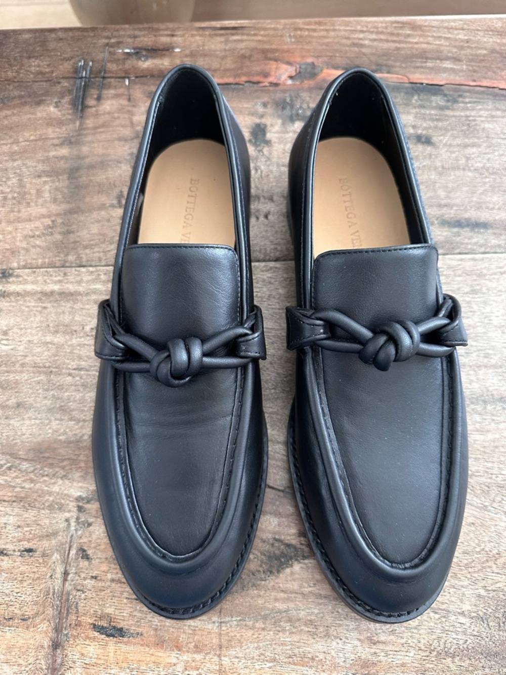 BOTTEGA VENETA Astaire Knot leather loafers